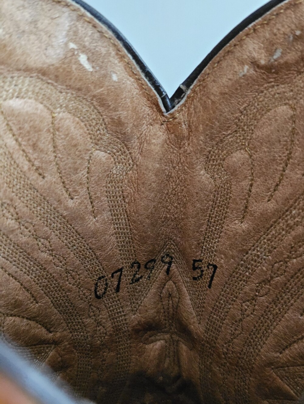 Rancho Exotic Alligator Reptile Leather Western Cowboy Boots Brown Tan Size 11 E - Picture 13 of 16